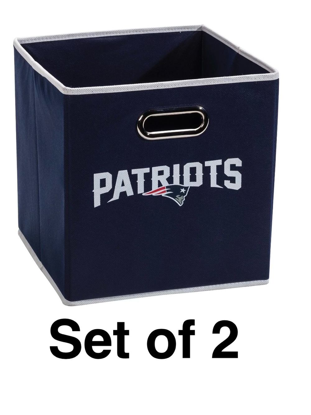 New England Patriots Collapsible Storage Bin Franklin Sports NFL Football